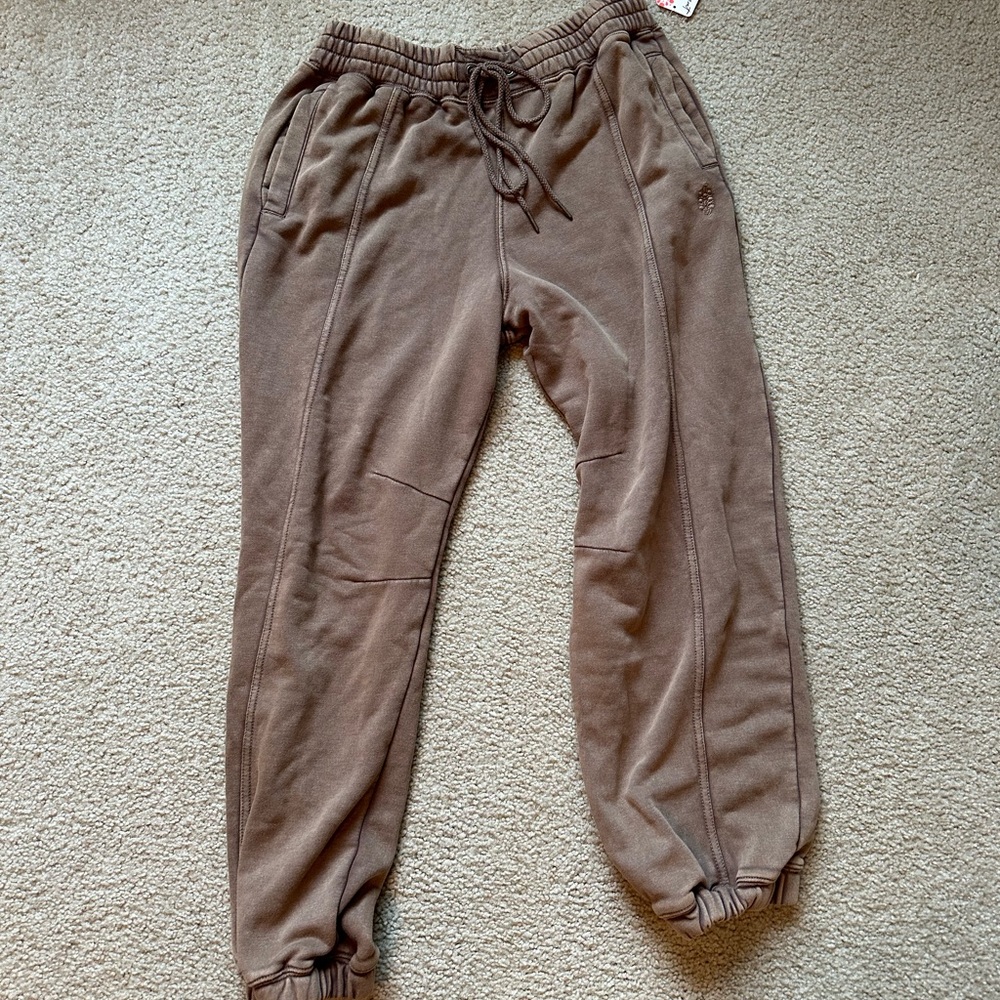 Free People Movement brown sweatpants